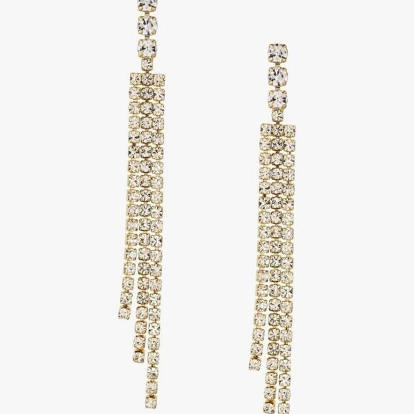 NWT Ettika Crystal Earrings, Dangle Earrings - Picture 2 of 5